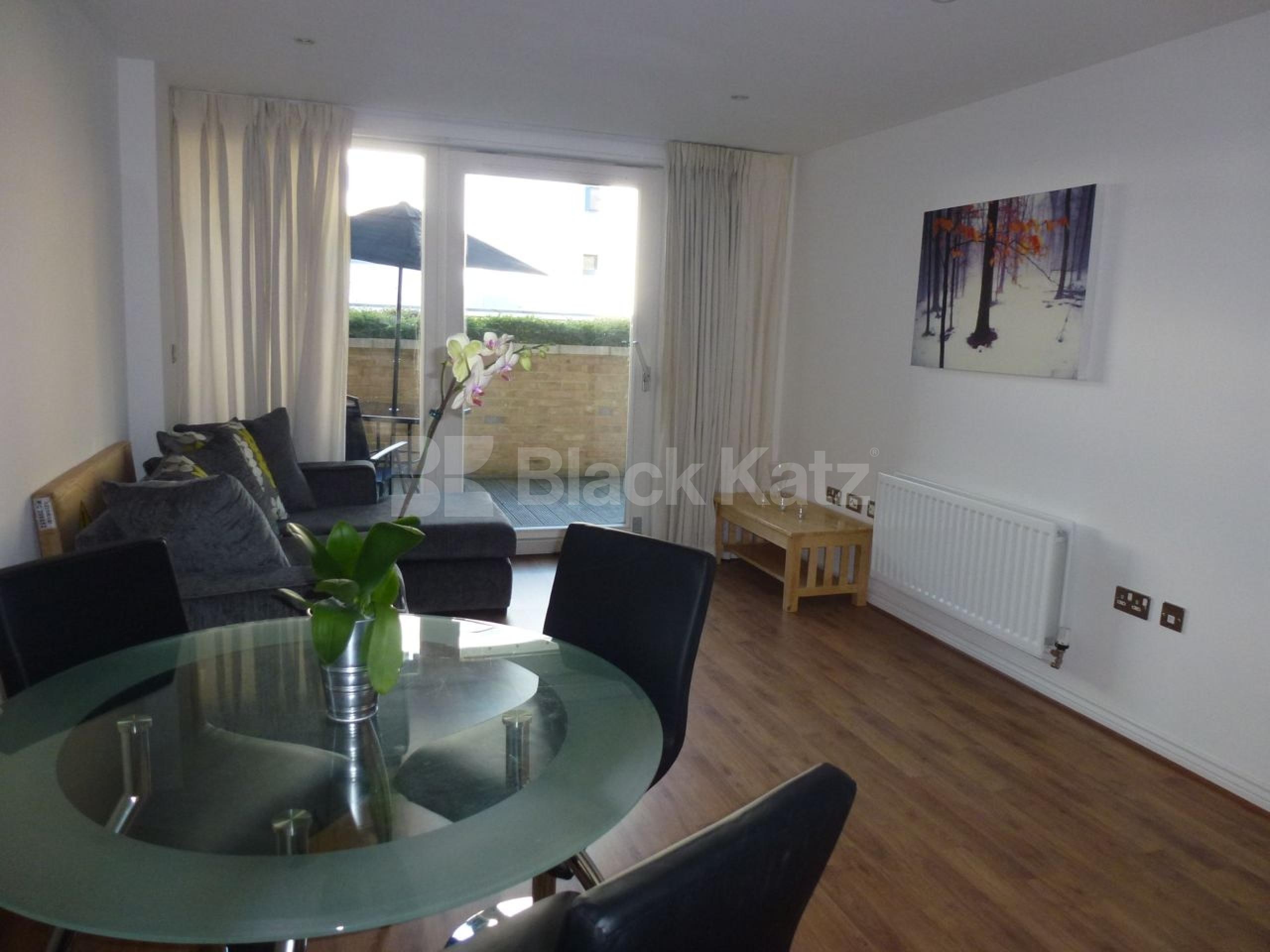 			NEW INSTRUCTION (Includes parking), 1 Bedroom, 1 bath, 1 reception Apartment			 Viridian Apartments.Battersea Park Road. , Battersea SW8